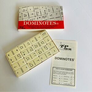 Dominotes 1978 Educational Music Game  Teacher Gift Instructions Classroom HTF